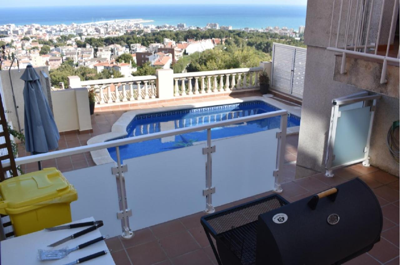 Beach House. Casa Con Piscina Privada Calafell Bagian luar foto